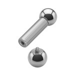 Barbell Piercing - Steel - Silver - Internally Screw