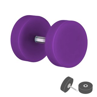 Piercing Fake Plug - Acrylic - Purple