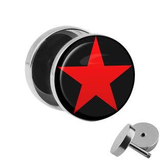 Picture Fake Plug - Star - Red