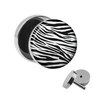 Picture Fake Plug - Zebra