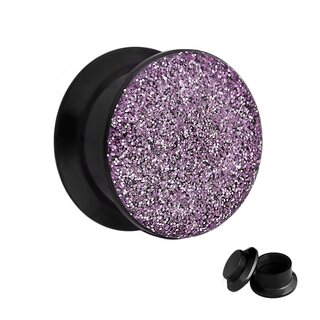 Ear Plug - Glitter - Purple