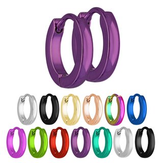 Hoop Earrings - 3 Sizes - 13 Colors