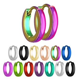 Hoop Earrings - 3 Sizes - 13 Colors