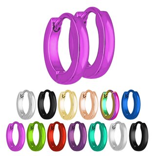 Hoop Earrings - 3 Sizes - 13 Colors