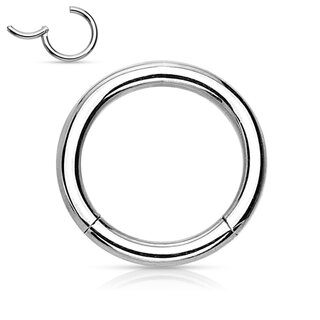 Segmentring-Clicker - Piercing - Segment-Clicker - Steel - [08.] silver - 1.0mm x 6mm