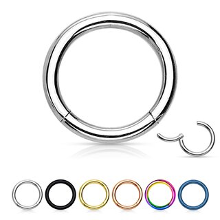 Segmentring-Clicker - Piercing - Segment-Clicker - Steel - [16.] silver - 1.2mm x 5mm