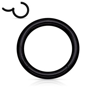 Segmentring-Clicker - Piercing - Segment-Clicker - Steel - [51.] black - 0.8mm x 5mm