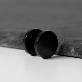 Piercing Fake Plug - Titanium - Black