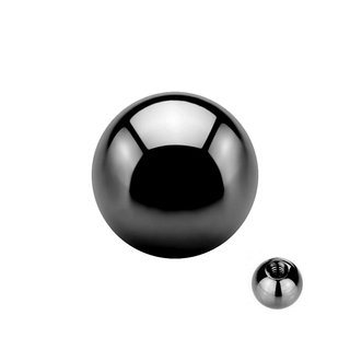 Piercing Ball - Black - Steel - with Screw
