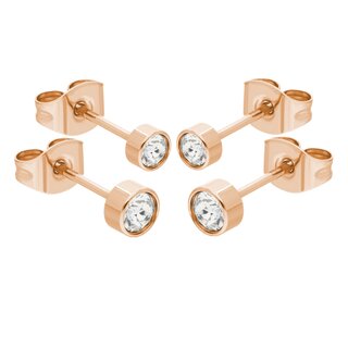 Max Palmer - Ear Stud Set with Swarovski Crystal