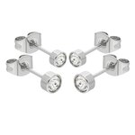 Max Palmer - Ear Stud Set with Swarovski Crystal