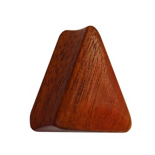 Wood Ear Plug - Triangle - Redwood