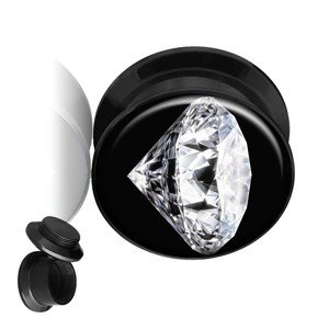 Picture Ear Plug - Screw - Diamond