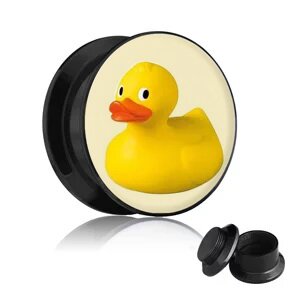 Picture Ear Plug - Screw - Bath Duck