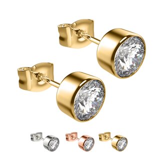 Max Palmer - 925 Silver - Ear Stud with Swarovski Crystal