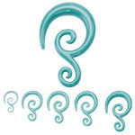 Spiral Taper - Acrylic - Blue - Ornament