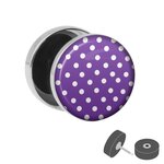 Picture Fake Plug - Polka Dots - Purple