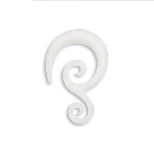 Spiral Taper - Acrylic - White - Ornament