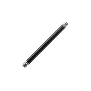 Barbell Piercing - Steel - Black - without Balls [08.] - 1,2 x 6mm