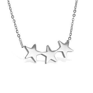 Necklace - Silver - 3 Stars