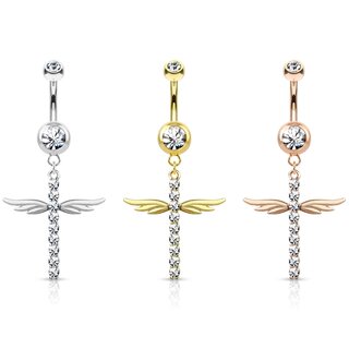 Bananabell Piercing - Cross - Wing - Crystals