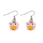 Dangle Earrings - Pink Sheep
