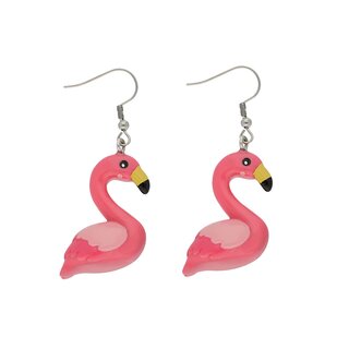 Dangle Earrings - Flamingo