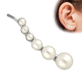 Ear Stud - Ear Climber - Pearls