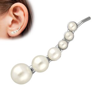 Ear Stud - Ear Climber - Pearls