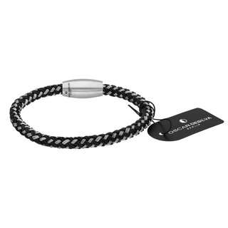 Bracelet - Synthetic Stainless Steel - Magnetic Closure - Braided
