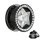 Crystal Star Ear Plug - Black - Epoxy Cover