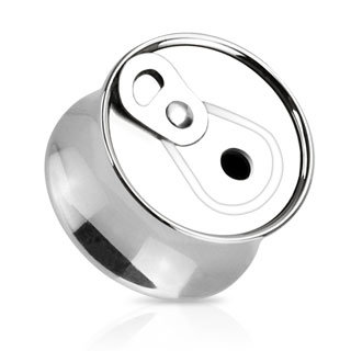 Ear Plug - Steel - Silver - Can