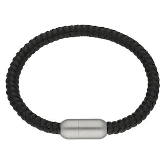 Bracelet - Black - Braided - Magnetic Lock