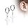 Hoop Earrings - Pendant - Cross