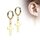 Hoop Earrings - Pendant - Cross