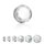 Glass Crystal Plug - Clear