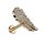 Labret Piercing - Feather - Crystals