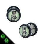 Picture Fake Plug - Glow in the dark - Owl