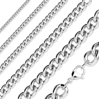 Necklace - Steel - Curb Chain - 3 Colors