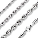 Necklace - Steel - Rope Chain - Silver