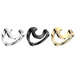 Segement Ring Piercing - Clicker - Silver - Wave