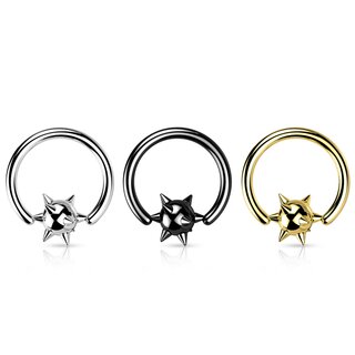 Ball Closure Ring - Steel - Spiked Ball