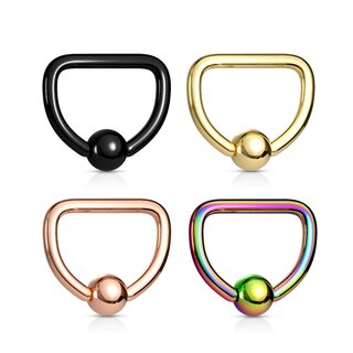 Ball Closure Ring - Half-Round - 4 Colors