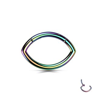 Segement Ring Piercing - Clicker - Titanium - Oval