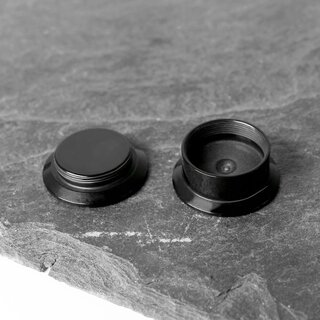 Classic Ear Plug - Screw - Black 9 mm