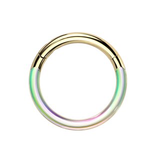 Segement Ring Piercing - Clicker - Titanium - Photochromic - Gold