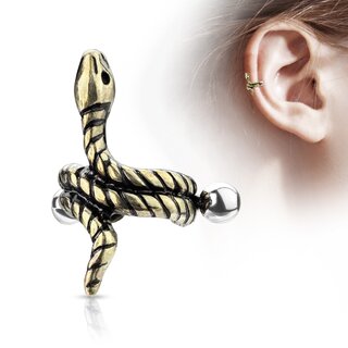 Barbell Piercing - Short - Ear Cuff - Snake