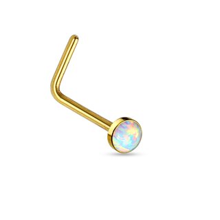 Nose Stud curved - Opalite - 3 Colors