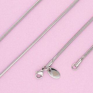 Max Palmer - Snake Necklace - Silver [10.] Thickness: 2,5mm - Length: 50 cm