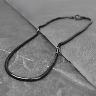 Max Palmer - Snake Necklace - Black [01.] Thickness: 1,2mm - Length: 40 cm